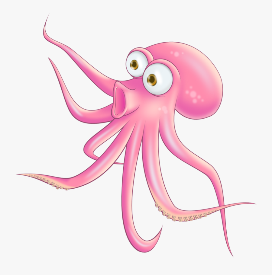 Free Surprised Octopus Clip Art - Octopus Png, Transparent Clipart