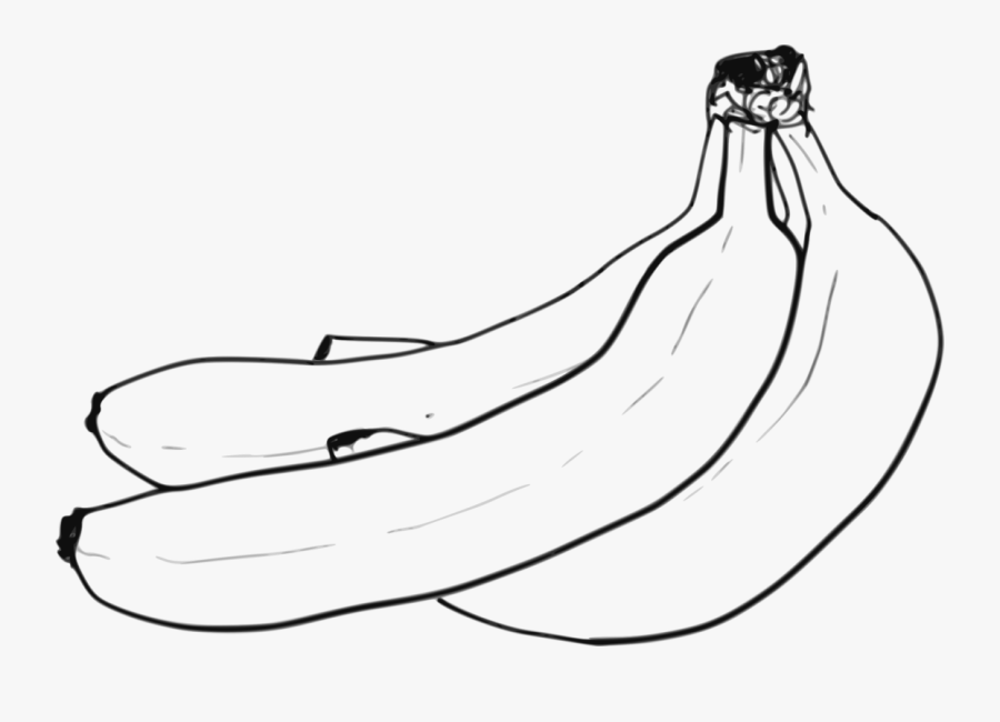 Banana Clipart Png Black And White, Transparent Clipart
