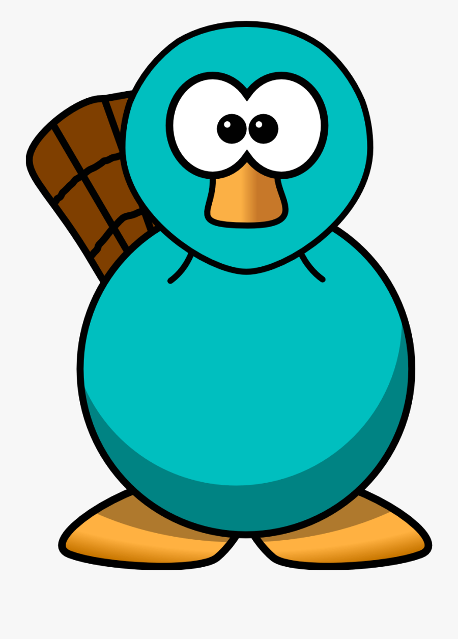 Teal Platypus 555px - Platypus Clipart, Transparent Clipart