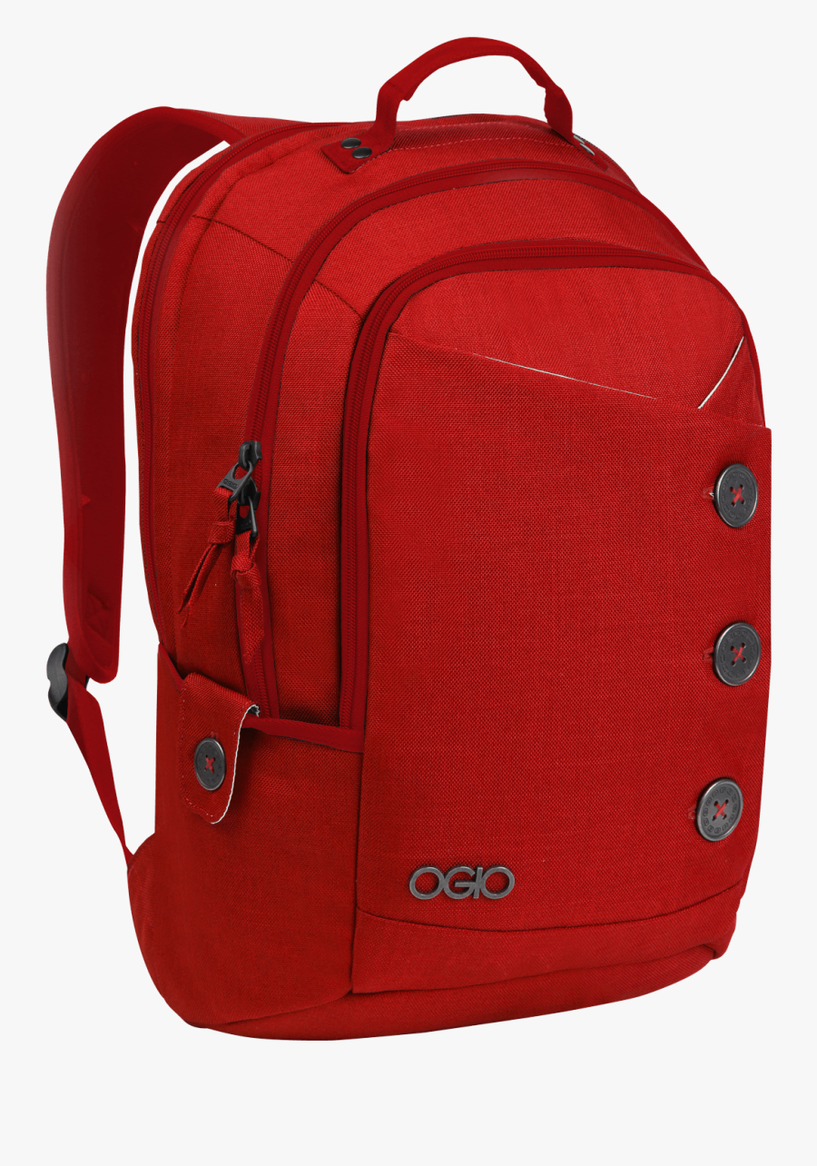 Ogio Red Laptop Backpack, Transparent Clipart