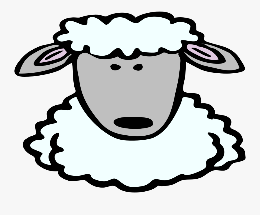 Sheep Clipart Lamb Face - Sheep Head Clip Art, Transparent Clipart