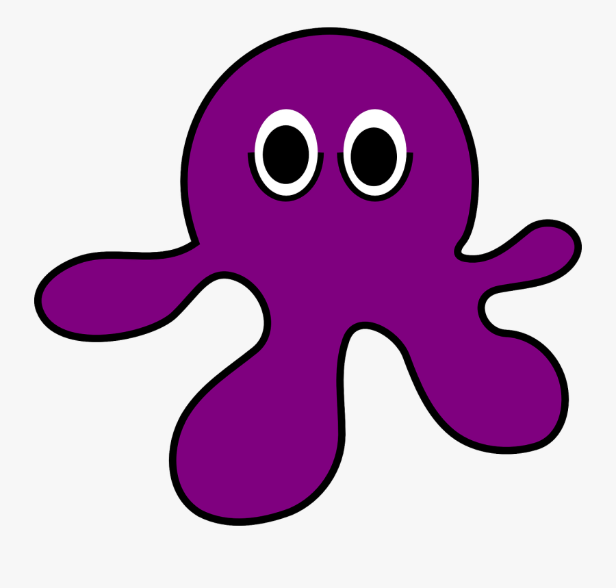 Octopus Svg Clip Arts - Octopus Purple Clip Art, Transparent Clipart