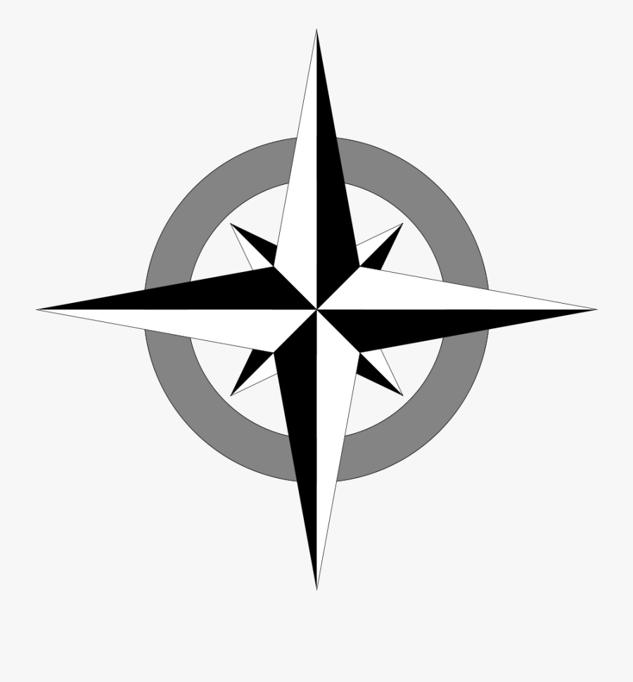 Compass - Clipart - Compass Star Vector Free, Transparent Clipart