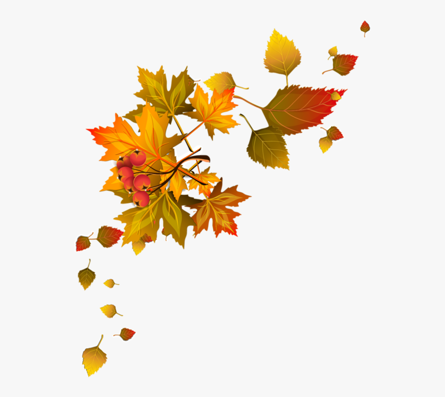 Transparent Fall Leaves Clipart - Fall Leaves Corner Clipart, Transparent Clipart