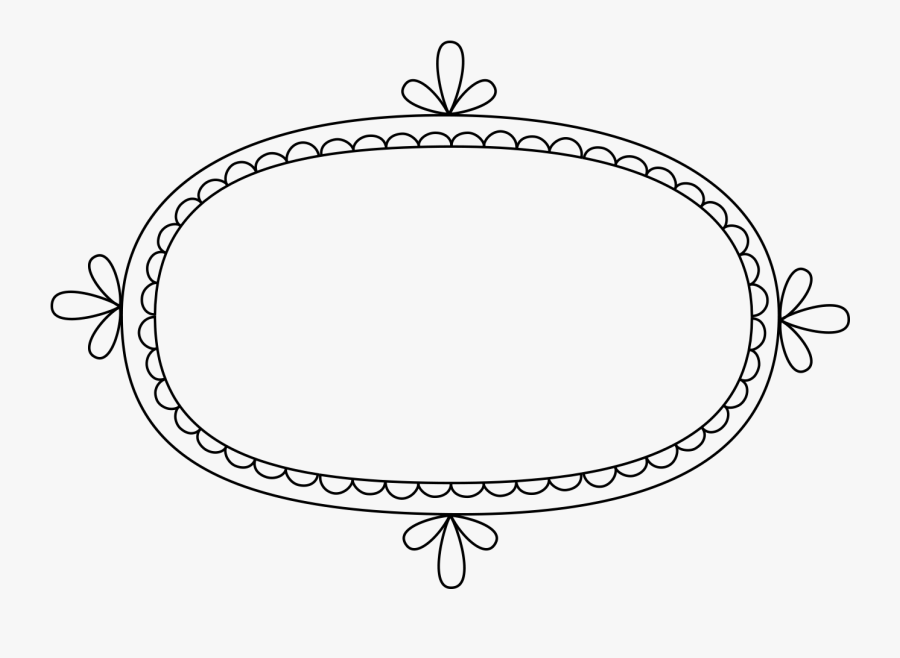 Clip Art Scalloped Border, Transparent Clipart