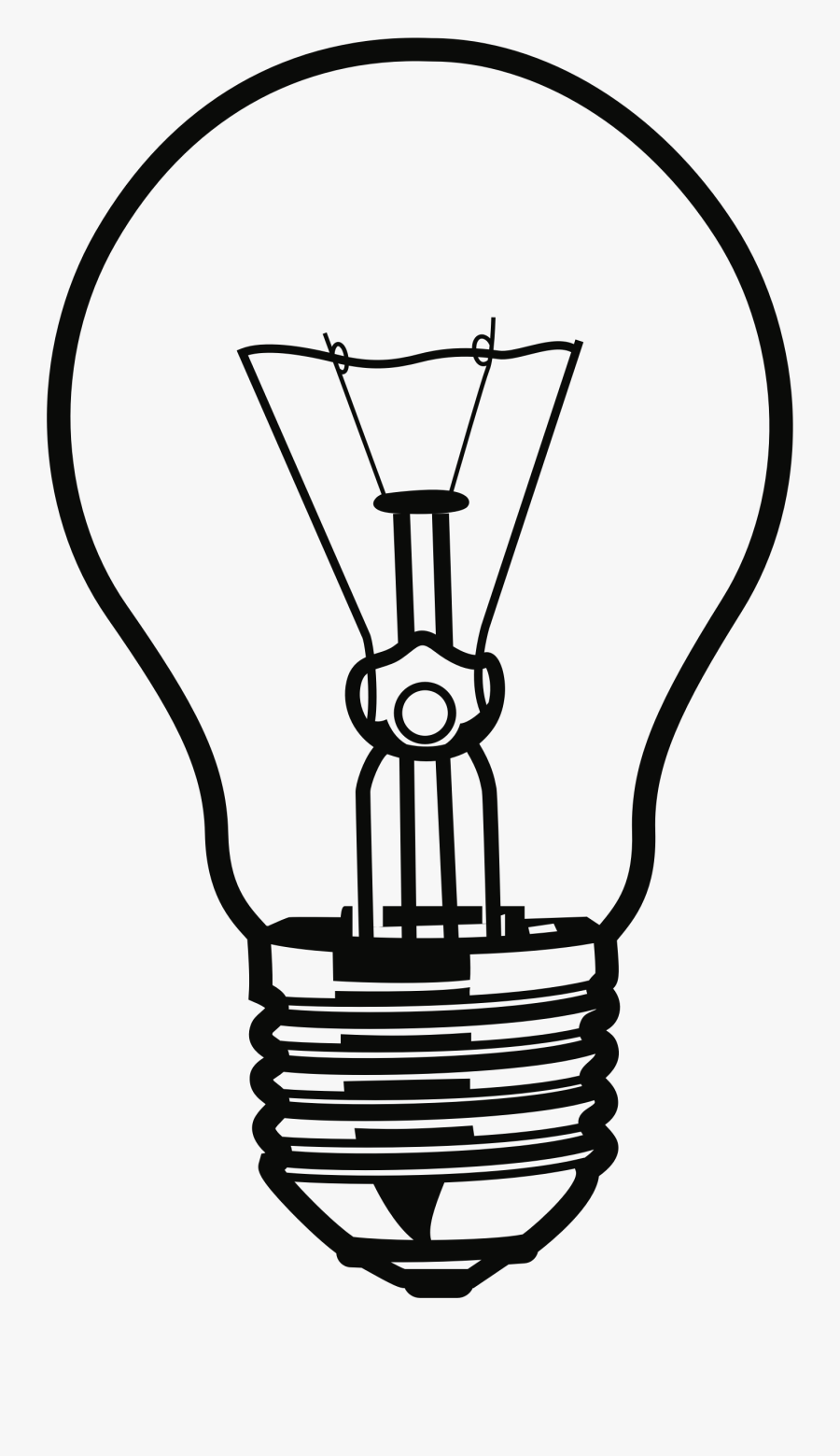 Clip Art Led Light Bulb Clip Art - Electric Bulb Clipart Black And White, Transparent Clipart