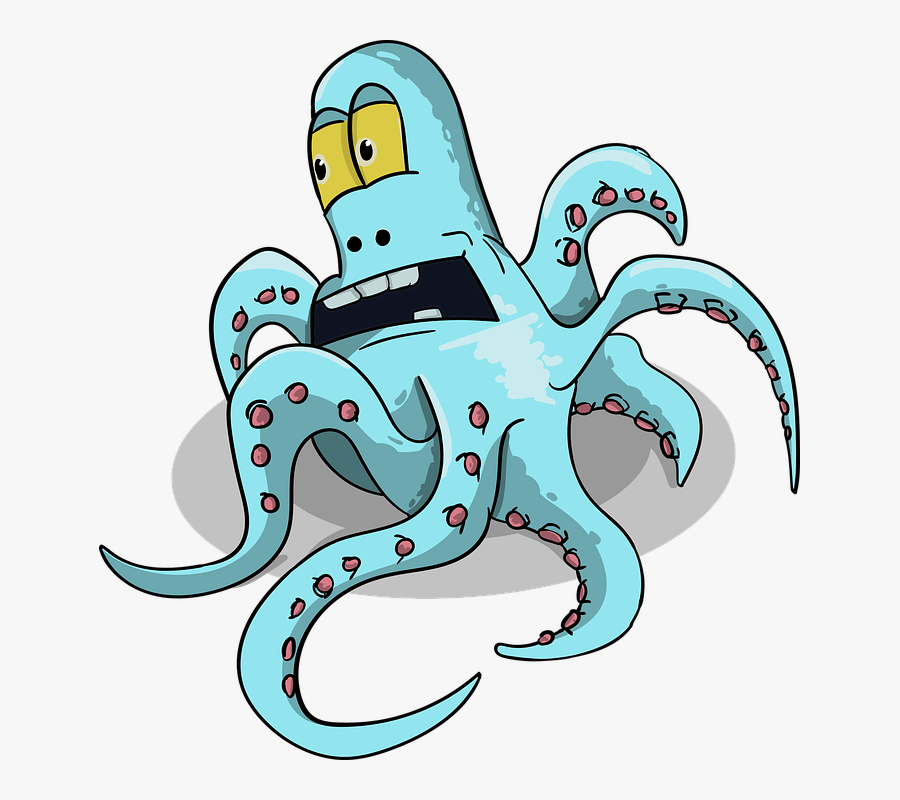 Octopus, Character, Cartoon - Personagem De Desenho Png, Transparent Clipart