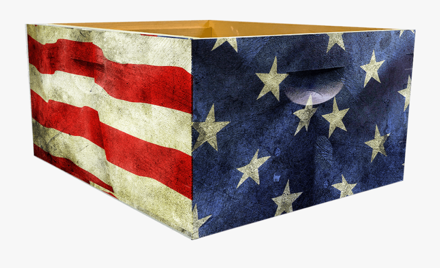 Transparent Distressed American Flag Clipart - American Flag Beehive, Transparent Clipart