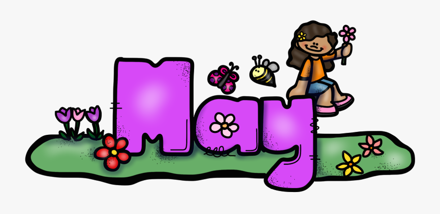 Learning Activities For Kids - May Calendar Topper, Transparent Clipart