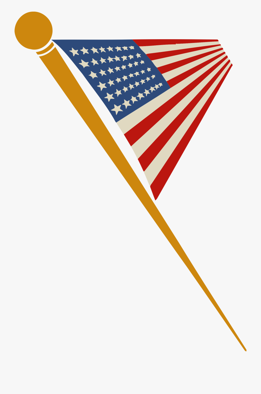 Us Flag 2 Vector Library - First Flag Day Posters, Transparent Clipart