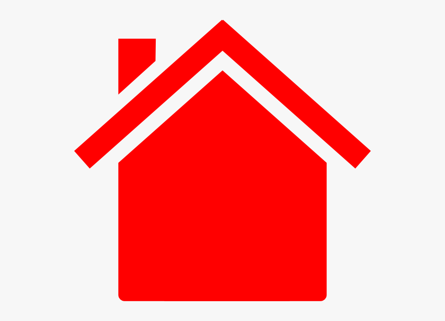Red House Clip Art At Clker - House Icon Vector Png, Transparent Clipart