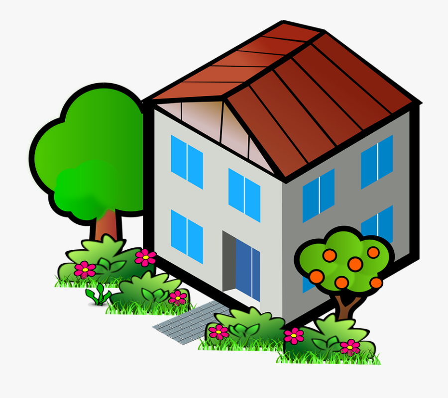 Of Houses In A, Transparent Clipart