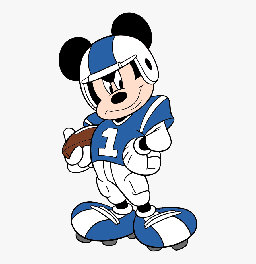 Mickey Mouse Football, Transparent Clipart