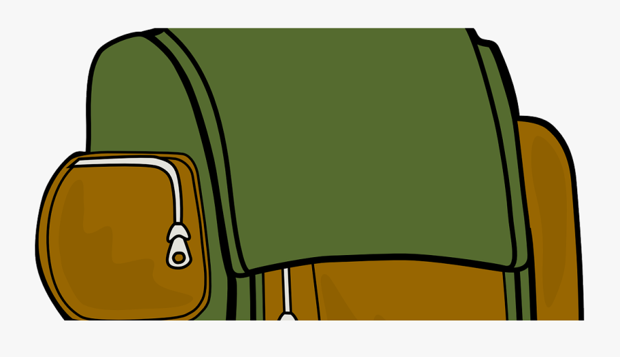 Backpack Clip Art - Transparent Cartoon Bag Png, Transparent Clipart