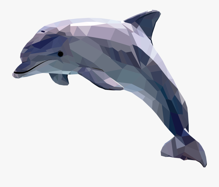 Dolphin Clipart , Png Download - Dolphin Polygon, Transparent Clipart
