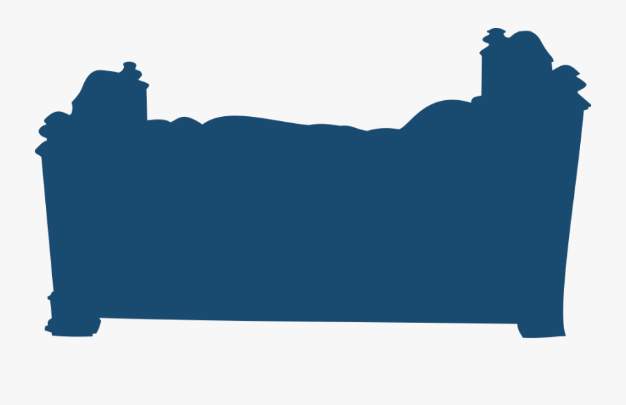 Bed - Cama Silueta, Transparent Clipart