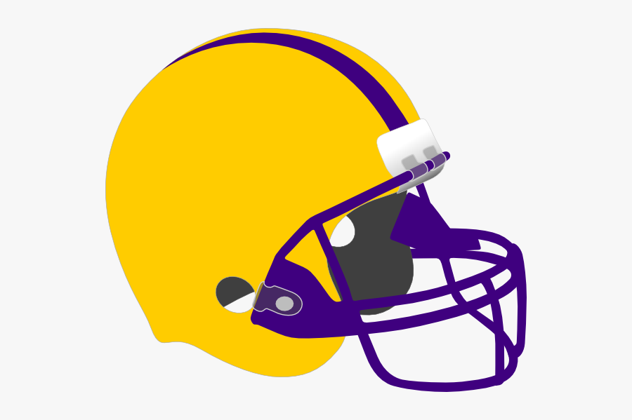 Collection Of Lsu Football Clipart High Quality, Free - Purple And Gold Football Helmet, Transparent Clipart