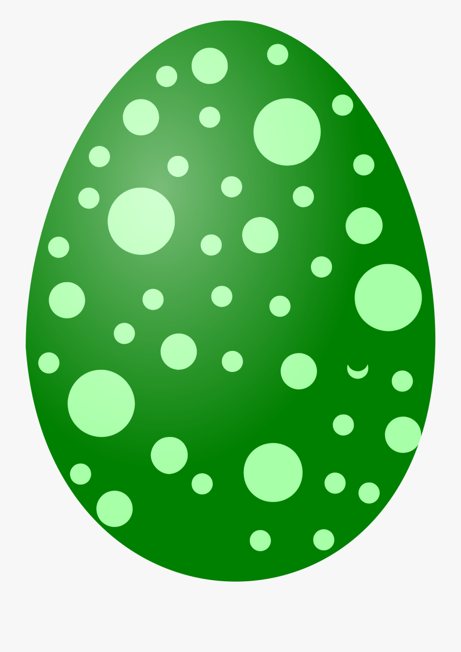 Green Clipart Easter Egg - Cute Animated Easter Eggs, Transparent Clipart