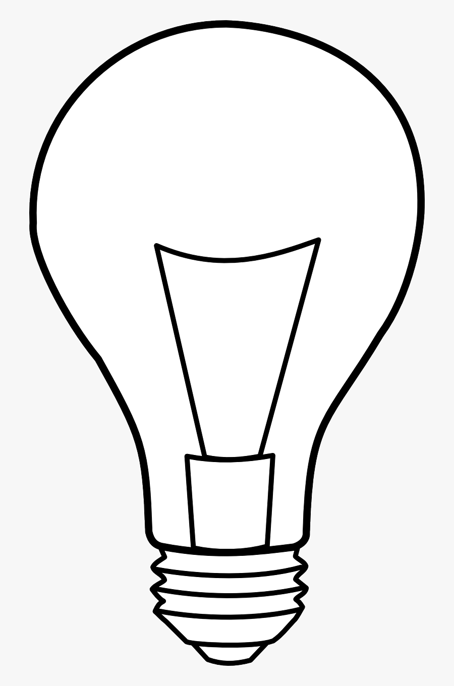 Light Bulb Lightbulb Clipart Free Images - White Light Bulb Vector, Transparent Clipart