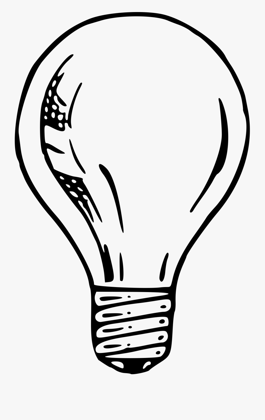 Thinking Clipart Lightbulb - Big Light Bulb Drawing, Transparent Clipart