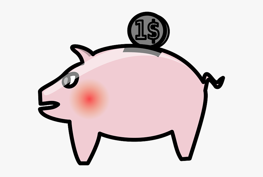 Penny Bank, Money Box, Piggy Bank, Coins, Financing - Saving Money Clip Art, Transparent Clipart