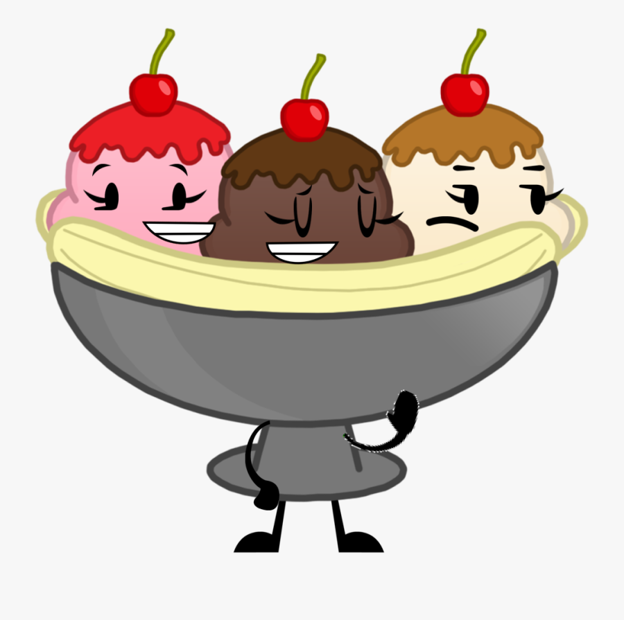 Clip Art Banana Split Clipart - Object Shows Banana Split, Transparent Clipart