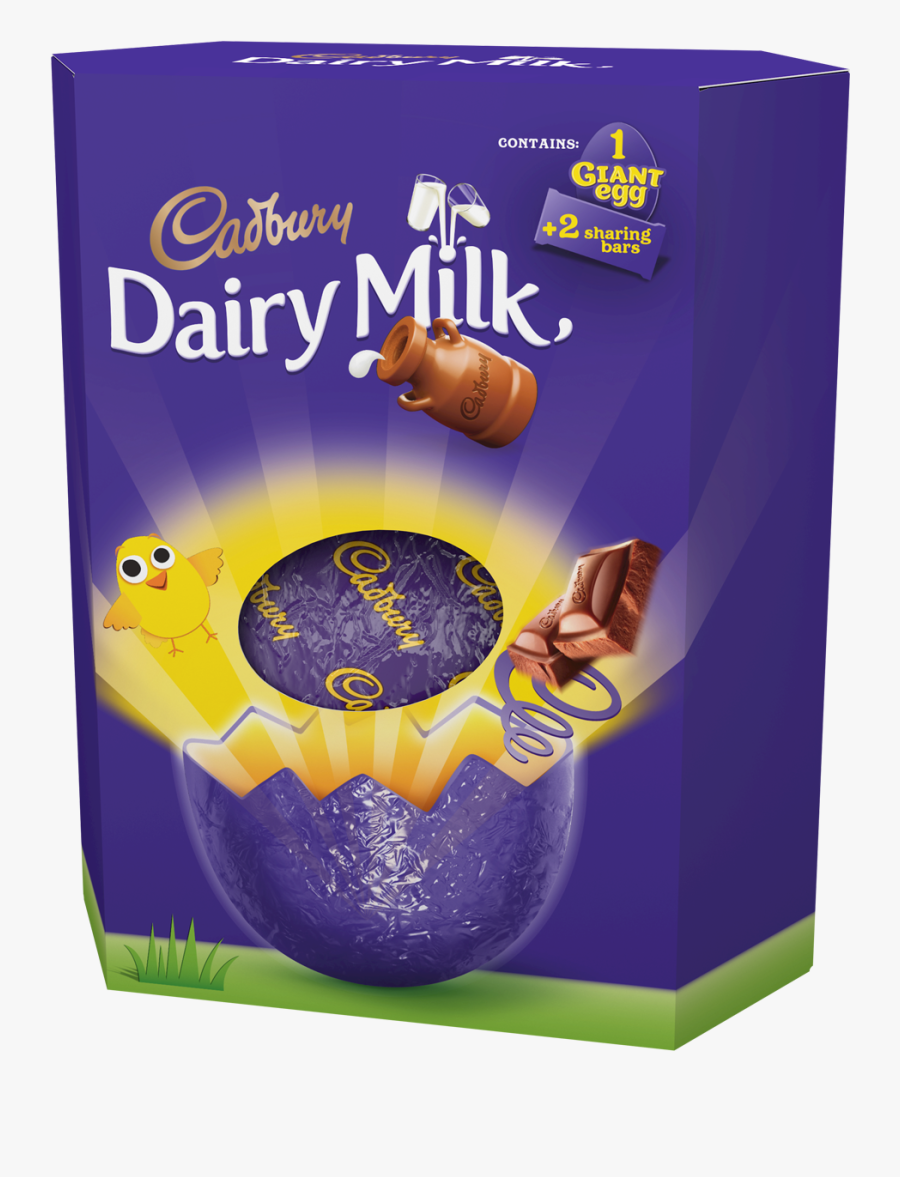Giant Easter Egg Clipart - Cadburys Dairy Milk Easter Egg, Transparent Clipart