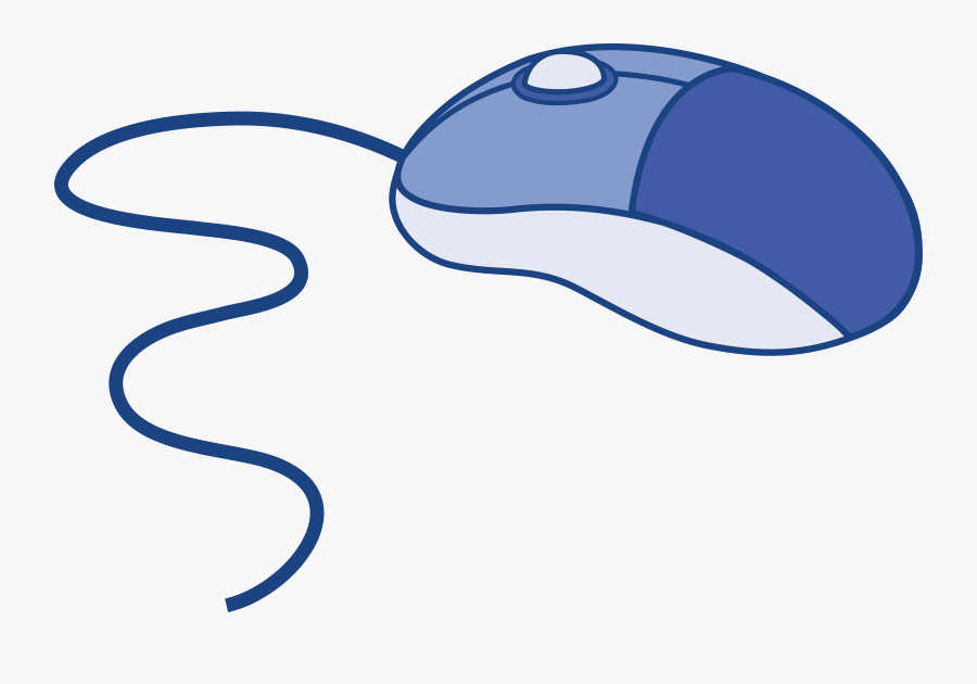 Blue Computer Mouse - Mouse Computer Clip Art, Transparent Clipart