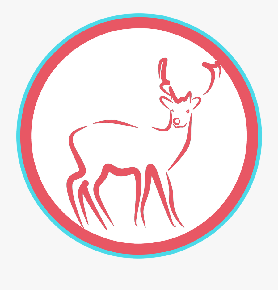 Deer, Clipart, Sticker, Design, Logo, Circle - Roe Deer, Transparent Clipart