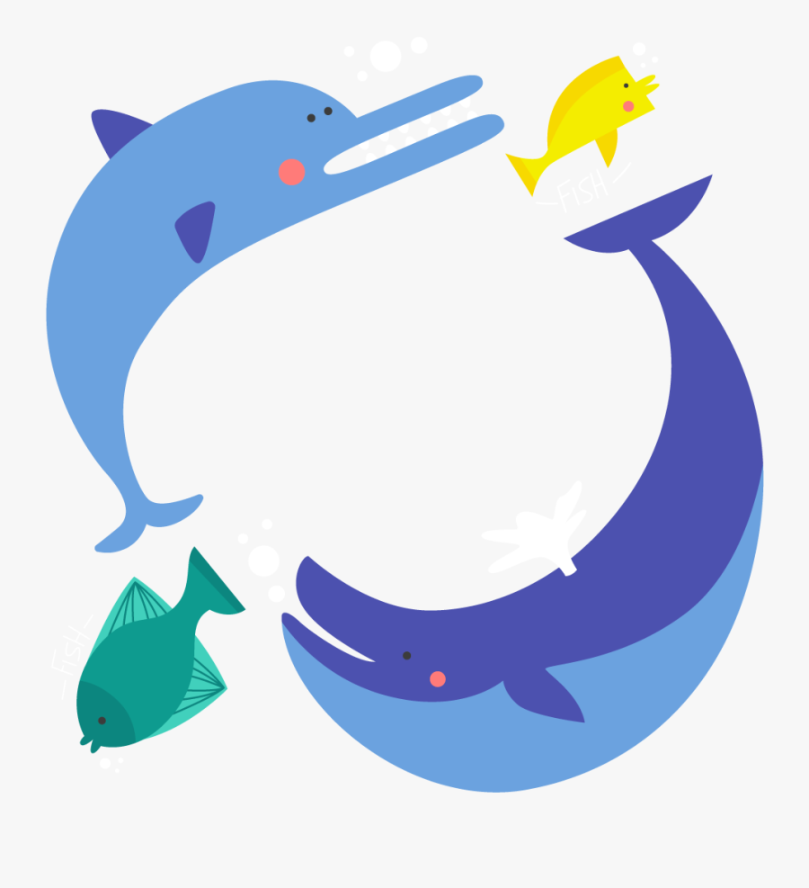 Animal Dolphin Illustration Vector - Marine Mammal, Transparent Clipart