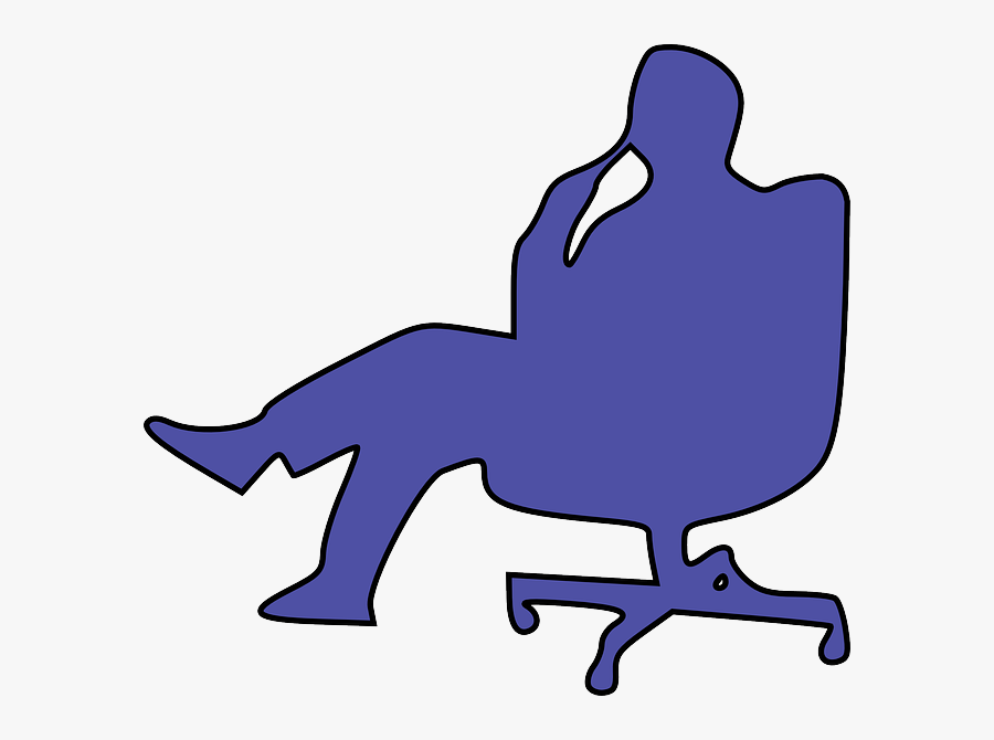 Man In Chair - Thinking Clip Art, Transparent Clipart