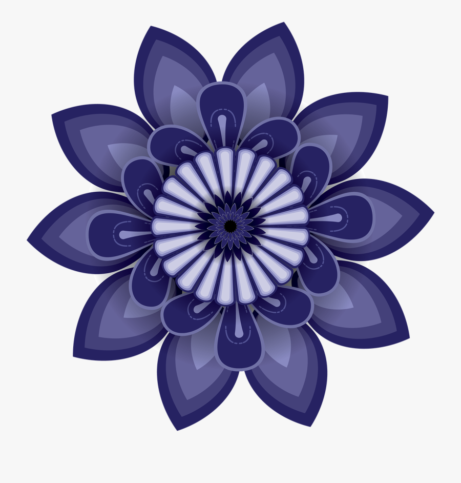 Openclipart, A Circular Pattern, Decorative, Flowers - Happy New Year Design Png, Transparent Clipart