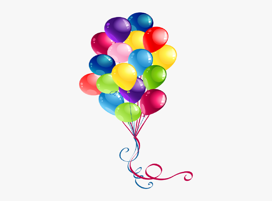 Party Balloons Cartoon Clip - B Day Balloons, Transparent Clipart