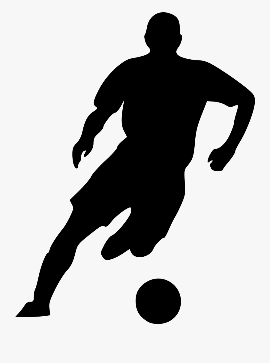 Soccer Player Clipart - Soccer Player Silhouette Png, Transparent Clipart
