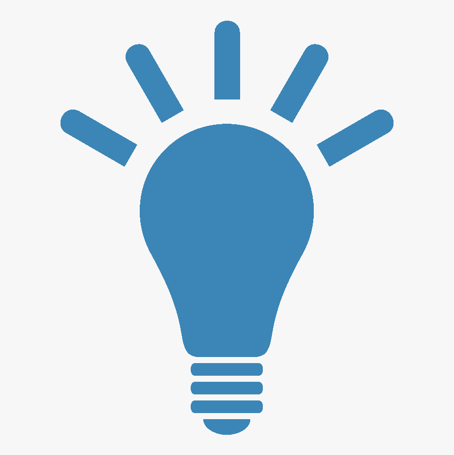 Transparent Light Bulb Clipart - Light Bulb Idea Icon, Transparent Clipart