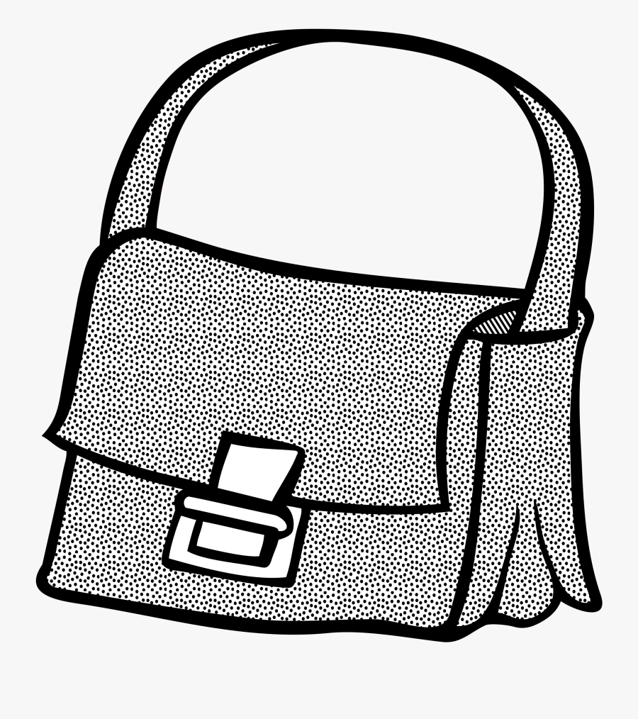 Transparent Backpack Clip Art - Bag Line Art, Transparent Clipart