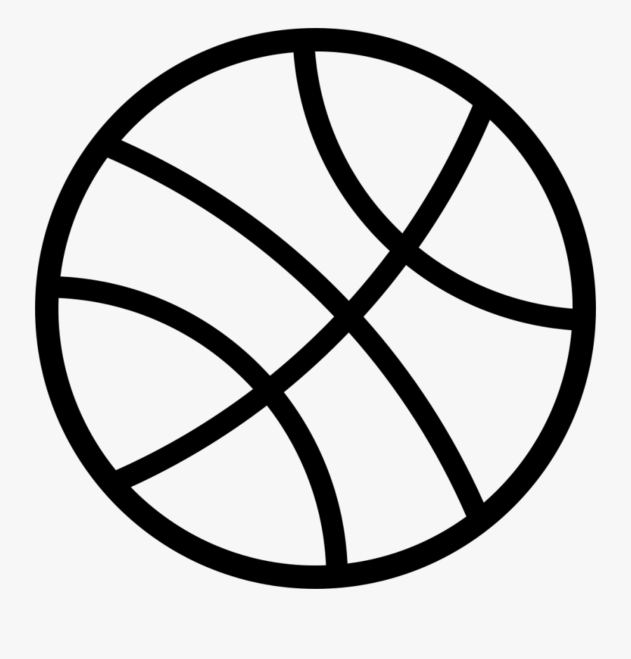 Vector Royalty Free Library Basketball Clip Outline - Outline Basketball Vector Png, Transparent Clipart