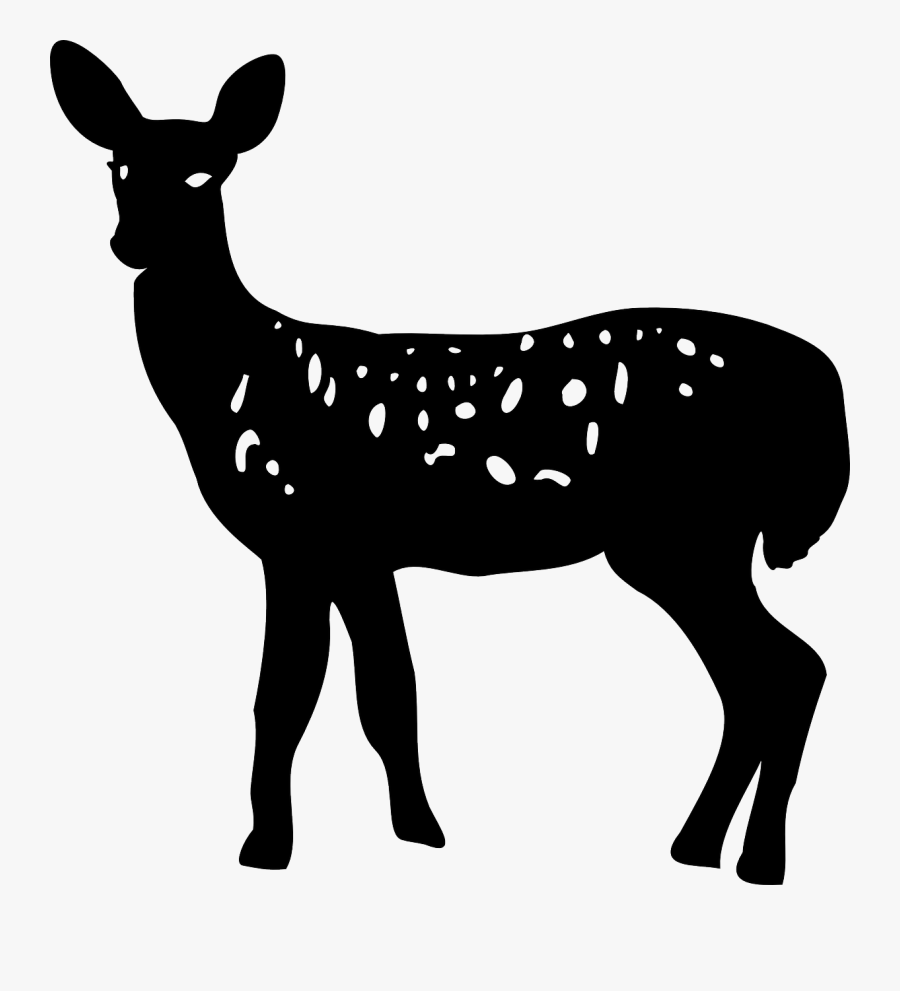 Whitetail Deer Clipart 25, Buy Clip Art - Doe Silhouette Clip Art, Transparent Clipart