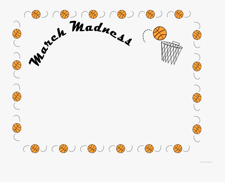 Basketball Clipart Frame, Transparent Clipart