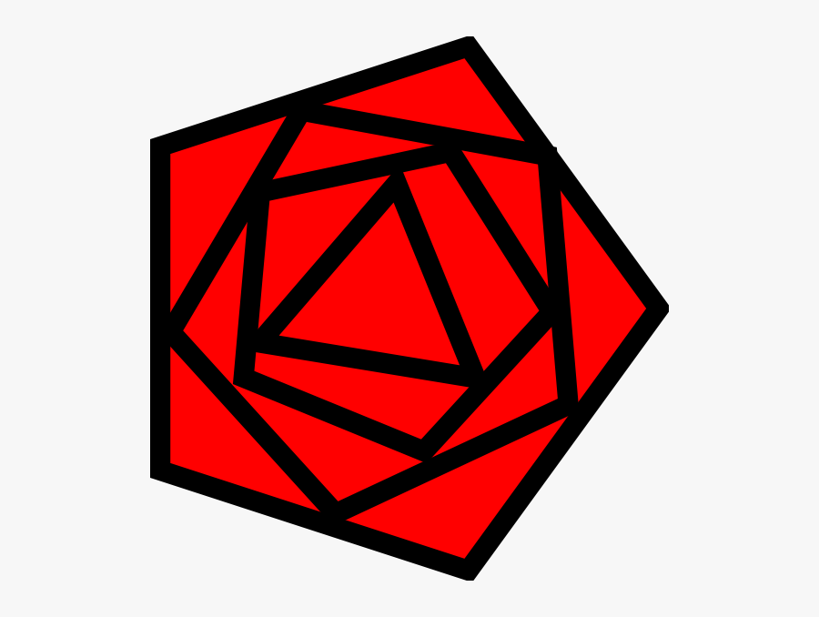 Red Rose Svg Clip Arts - Triangle, Transparent Clipart