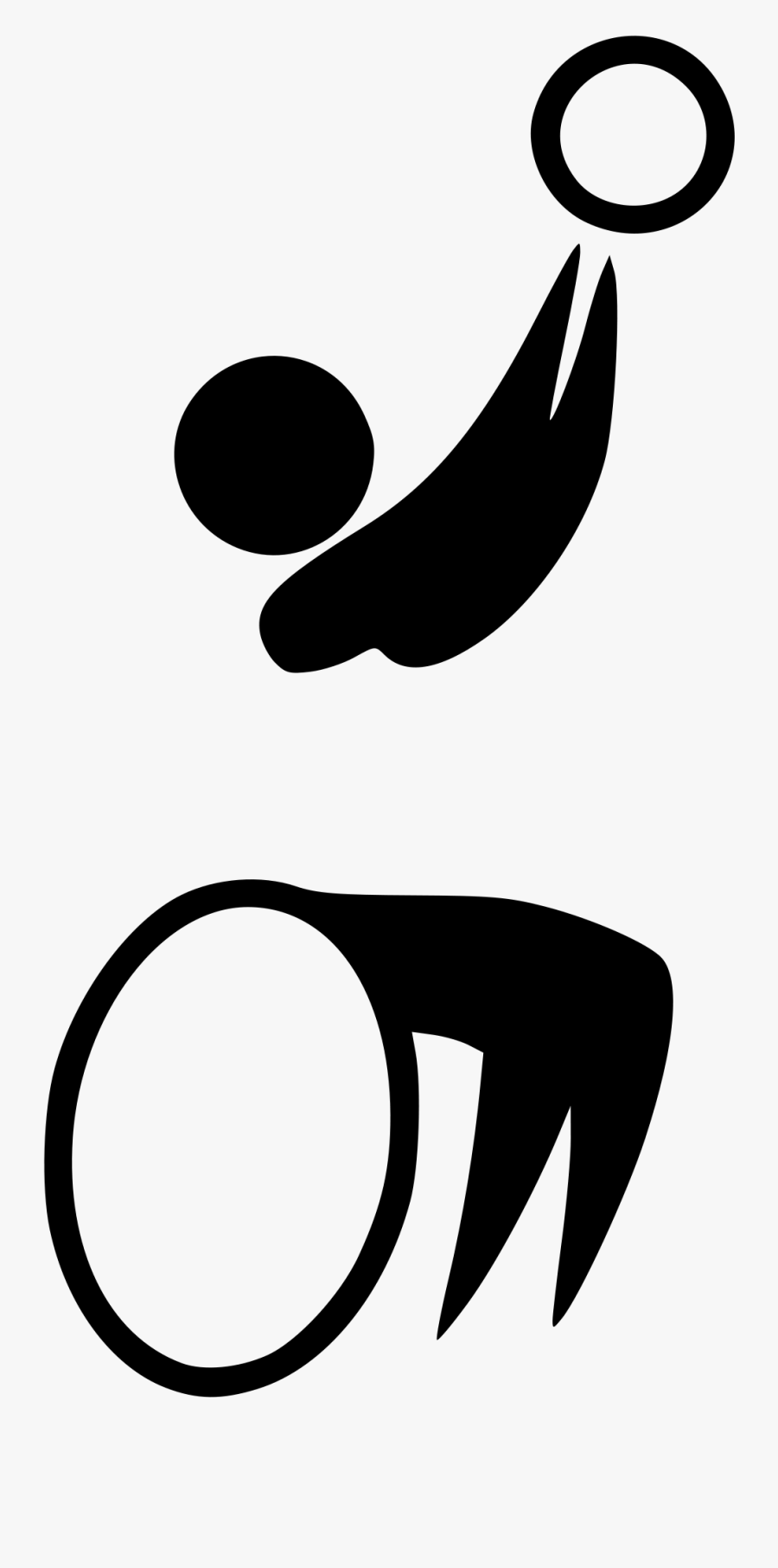 Basketball Clipart Symbol - Clip Art Wheelchair Basketball, Transparent Clipart
