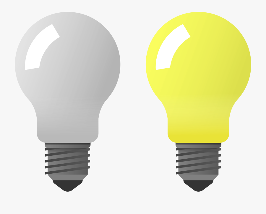 Light Bulb - Lamp Bulb Off On Png, Transparent Clipart