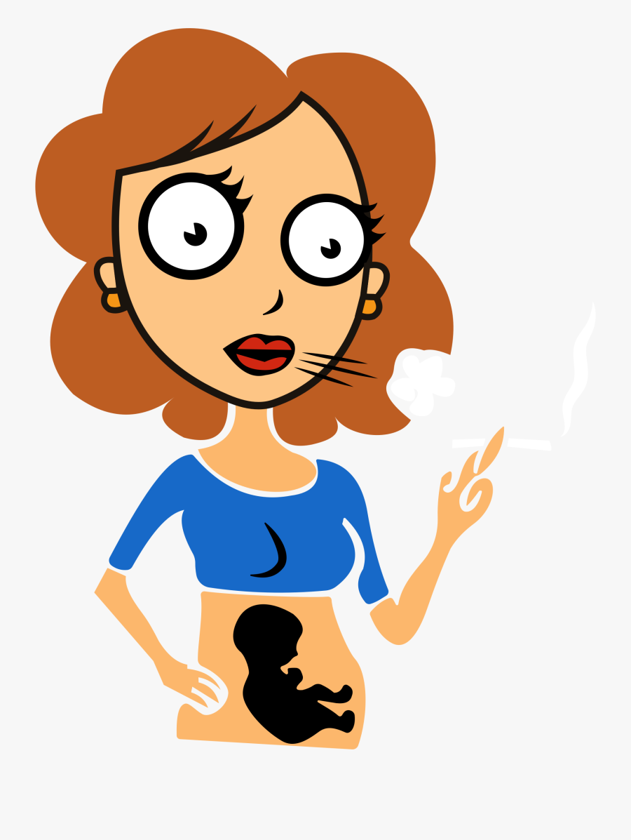 Transparent Mom Clip Art - Pregnant Women Smoking Clipart, Transparent Clipart