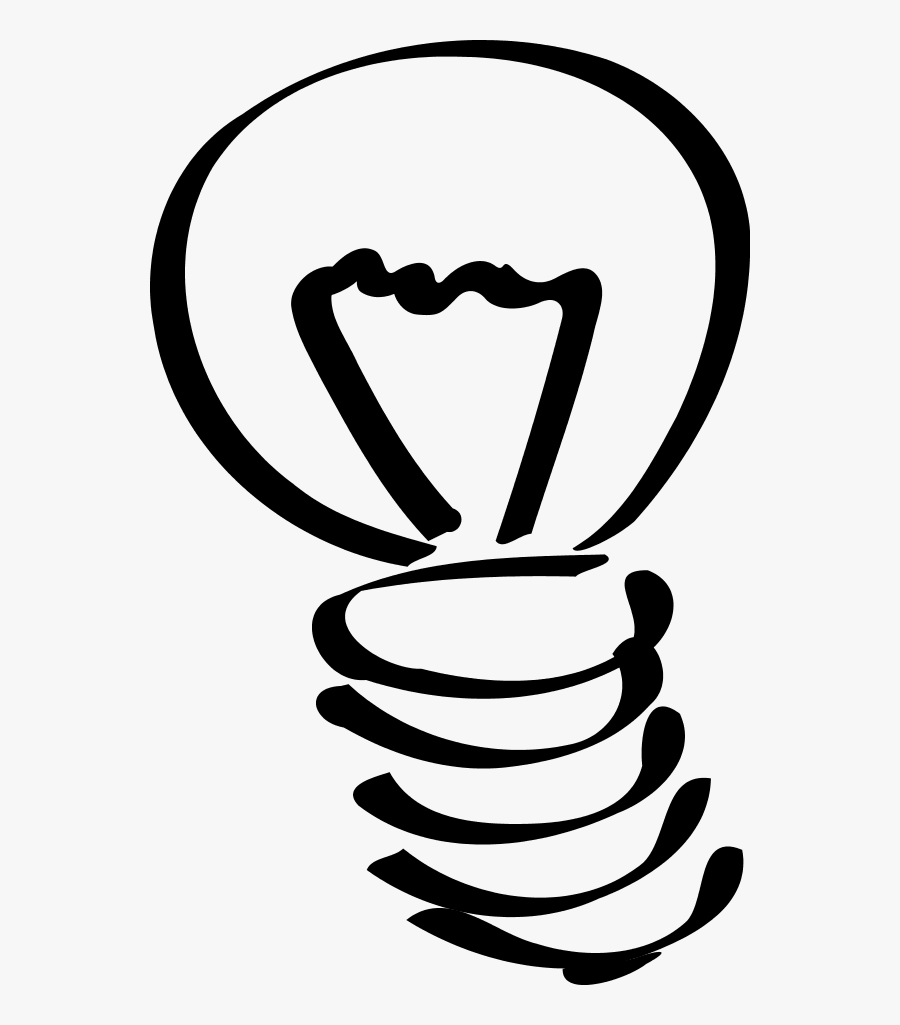 Lightbulb Light Bulb Clip Art 3 Image - Light Bulb Sketch, Transparent Clipart