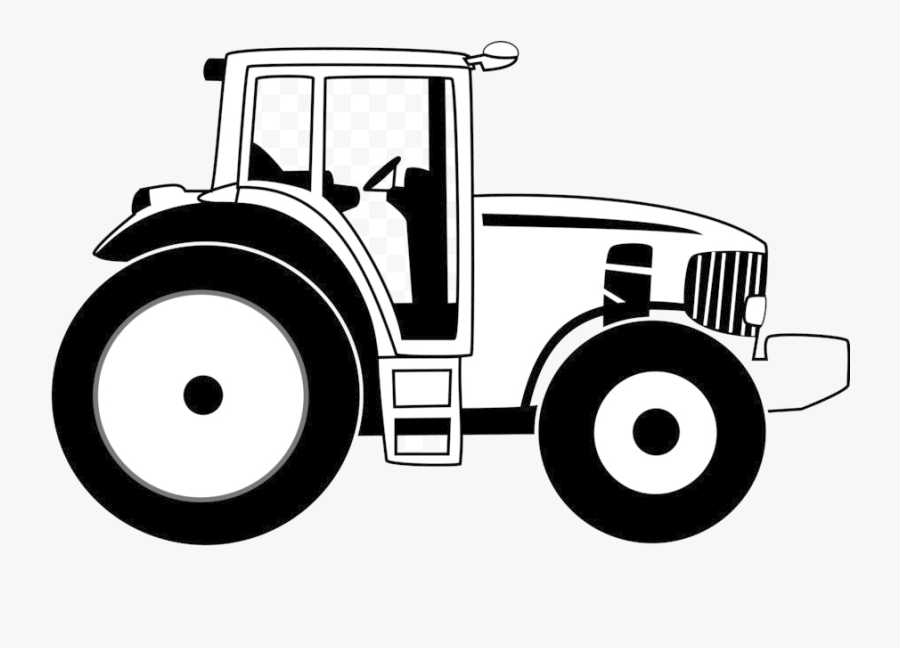 John Deere Clip Art Tractor Openclipart Vector Graphics - Tractor Clipart Black And White, Transparent Clipart