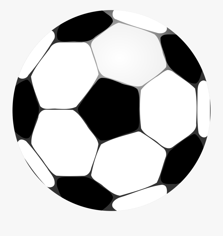 Football Clipart Ball - Football Clipart Black And White, Transparent Clipart