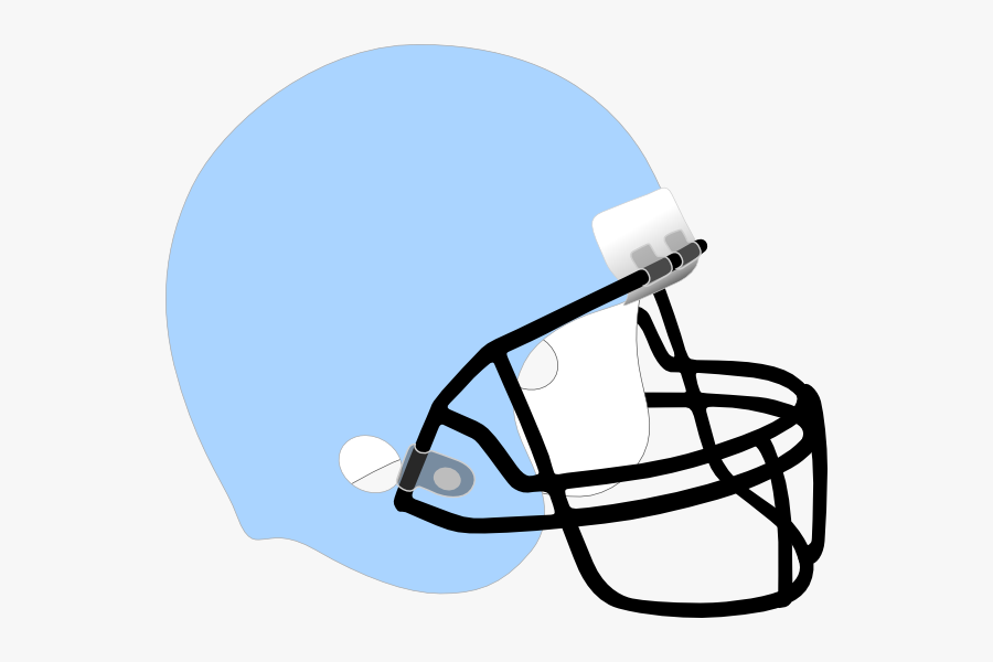 Light Blue Football Helmet, Transparent Clipart