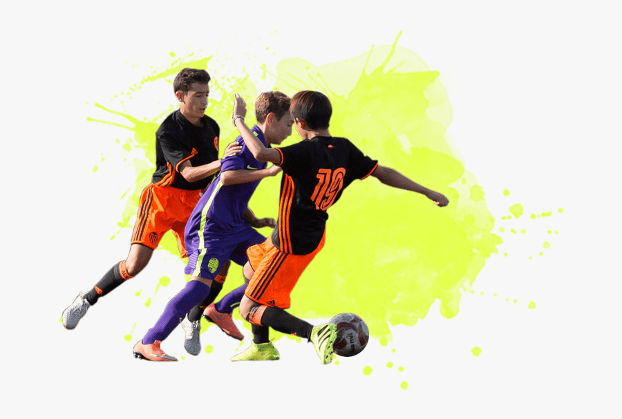 Transparent Football Player Clipart - Kick Up A Soccer Ball, Transparent Clipart