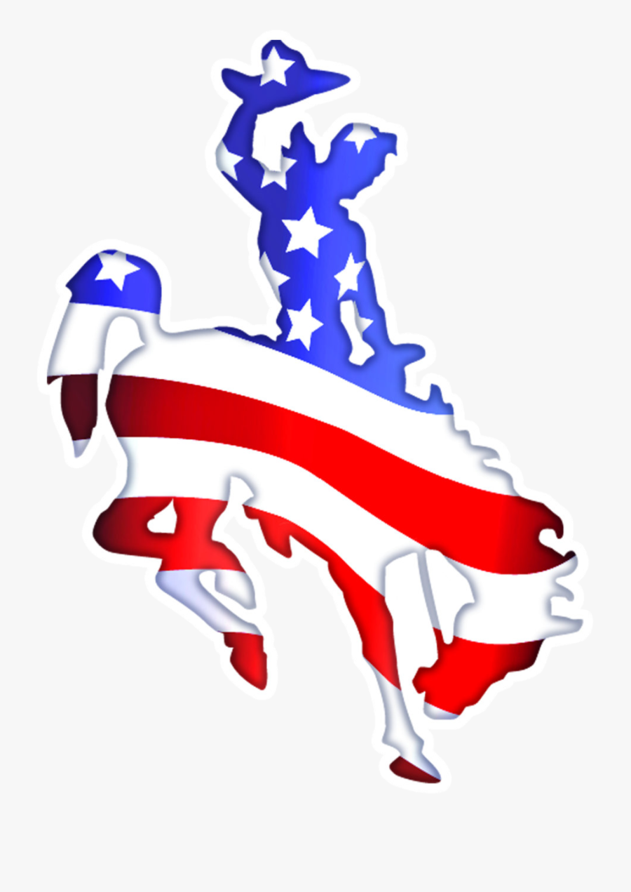 Happy Memorial Day Clipart Free Images 2 - Wyoming Cowboys American Flag, Transparent Clipart