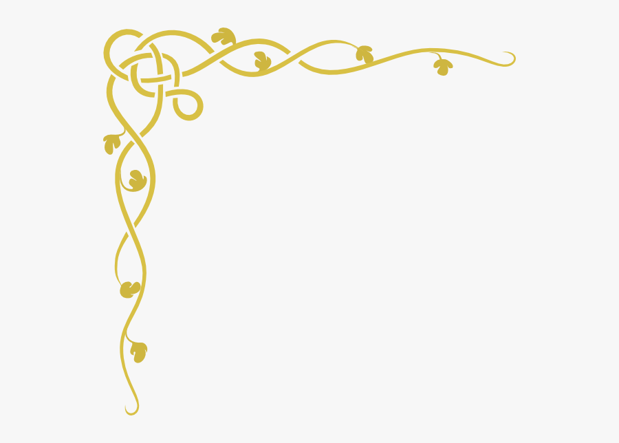 Transparent Fancy Gold Border Png, Transparent Clipart
